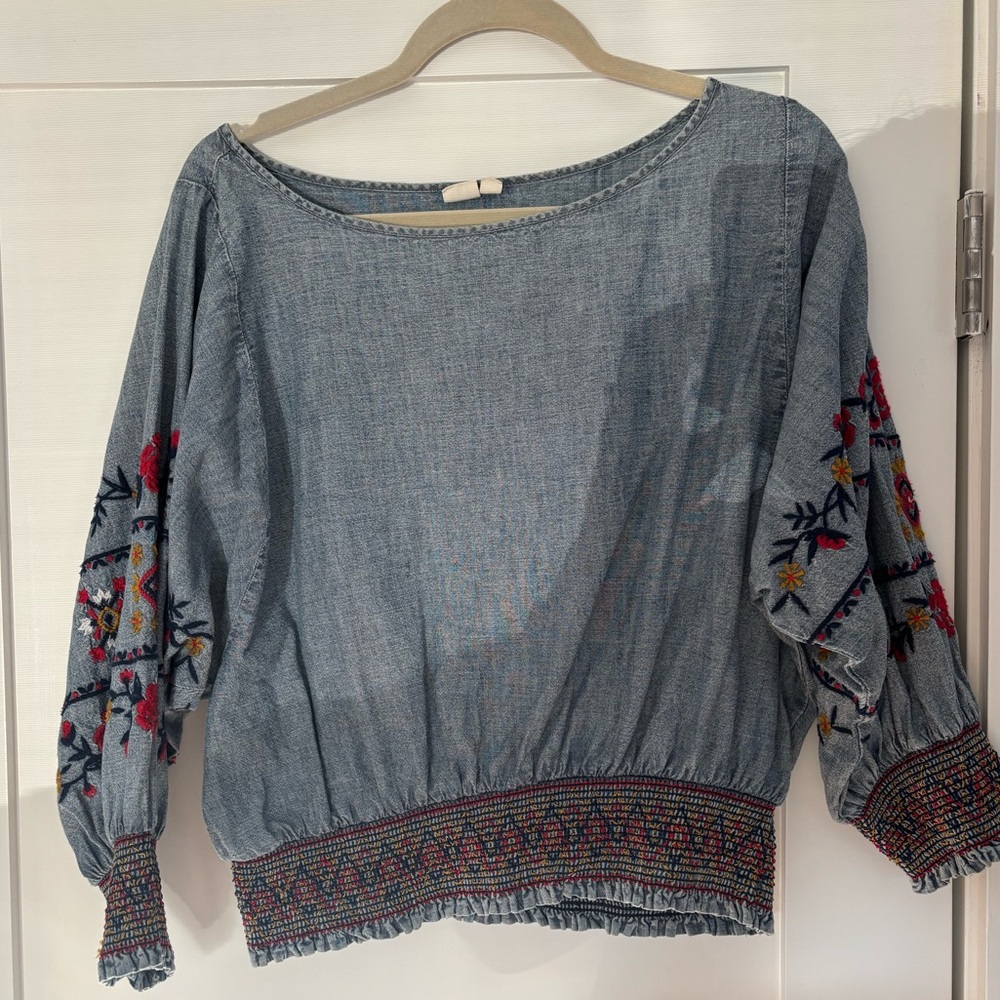 GAP Embroidered Denim Shirt